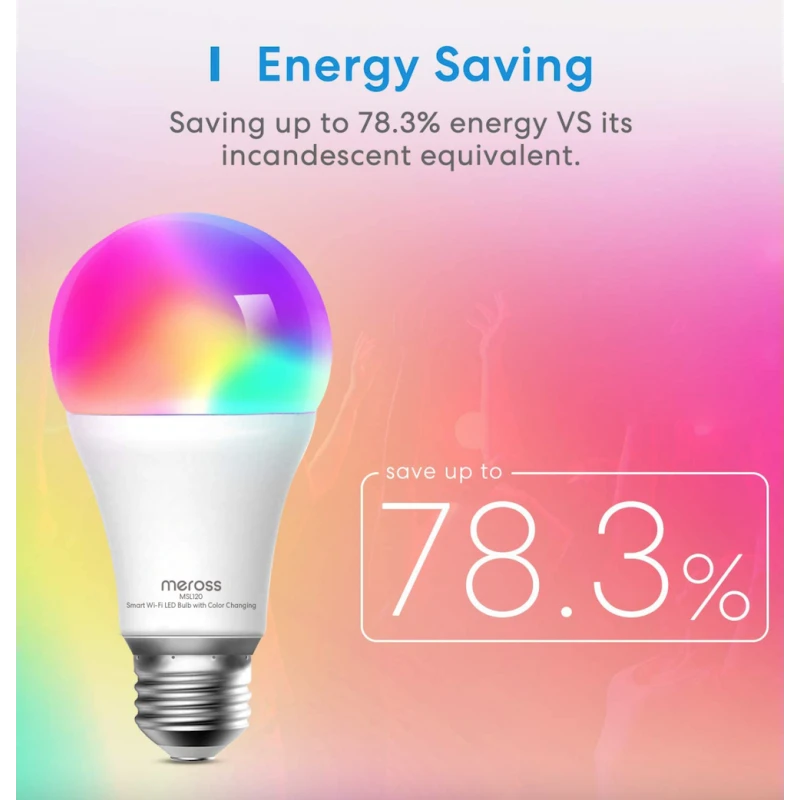 Meross MSL120 - Wifi E27 smart bulb Apple HomeKit-compatible
