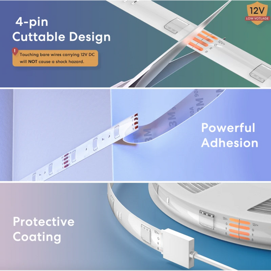 Meross MSL320 - 10m Apple HomeKit-compatible RGB Wi-Fi LED strip