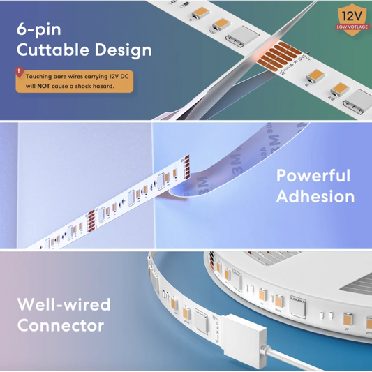 Meross MSL320 - 5m Apple HomeKit-compatible RGB Wi-Fi LED strip