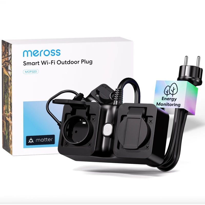 Meross - Outdoor WIFI Matter power strip 16A with energy measurement