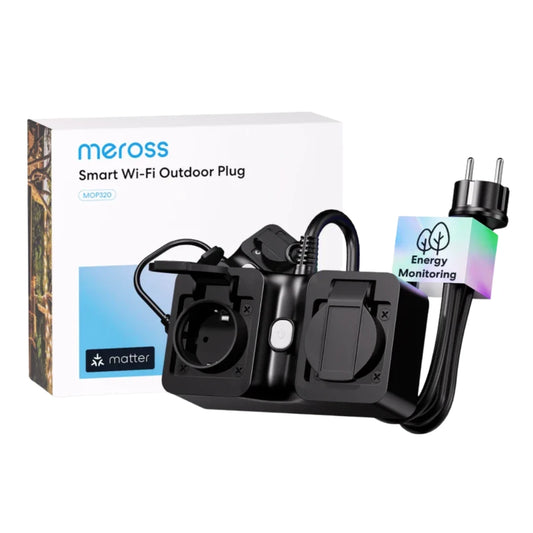 Meross - Πολύπριζο WIFI Matter εξωτερικού χώρου 16A με μέτρηση ενέργειας