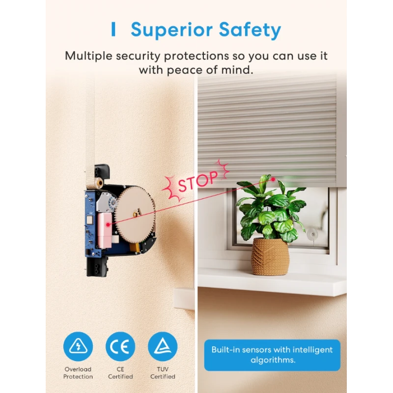 Meross - WIFI Matter Ρολέτα περιτύλιξης με ιμάντα MRS200MA-EU