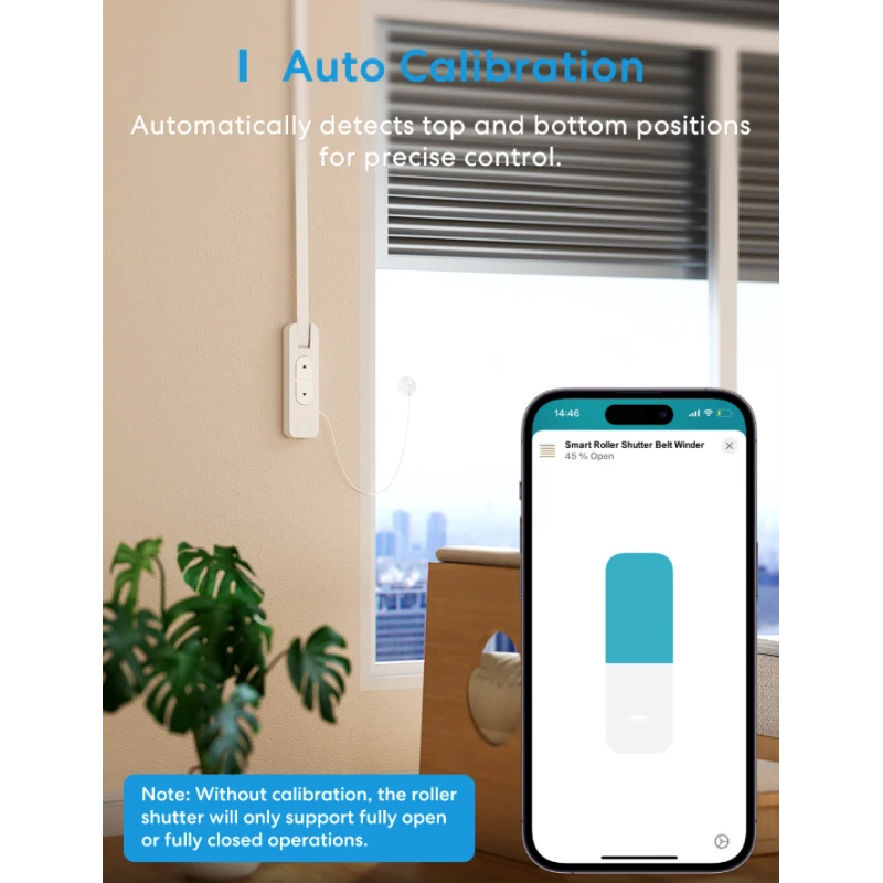 Meross - WIFI Matter Ρολέτα περιτύλιξης με ιμάντα MRS200MA-EU