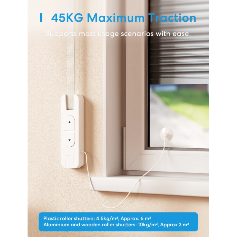 Meross - WIFI Matter Ρολέτα περιτύλιξης με ιμάντα MRS200MA-EU