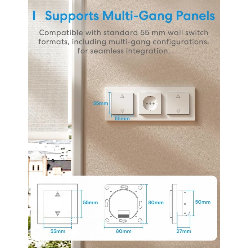 Meross - WIFI Matter roller shutter switch MRS105MA-EU