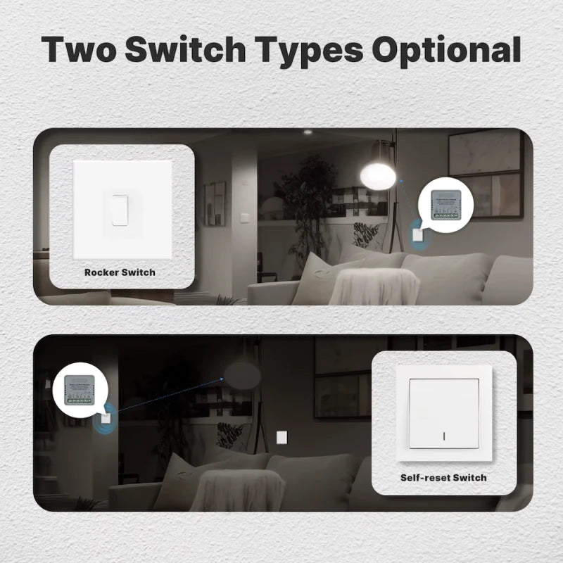 Moes - 4-channel Zigbee Tuya ON/OFF module 90–250 V, 5 A max