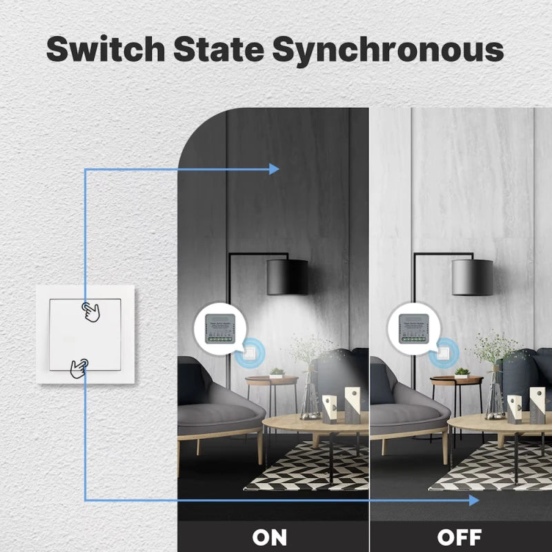 Moes - 4-channel Zigbee Tuya ON/OFF module 90–250 V, 5 A max