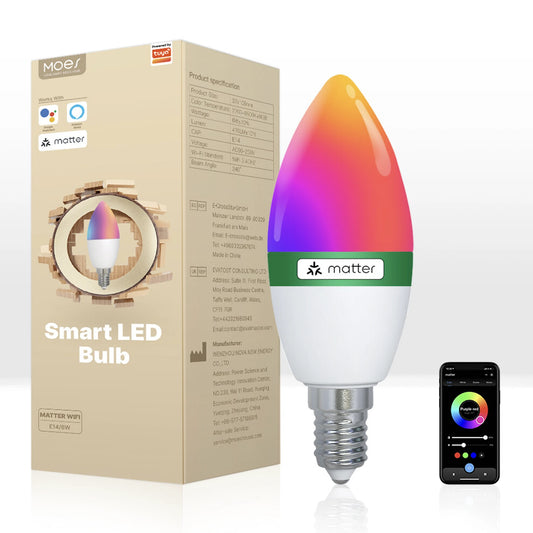 Moes - E14 WIFI Matter Tuya RGB LED bulb