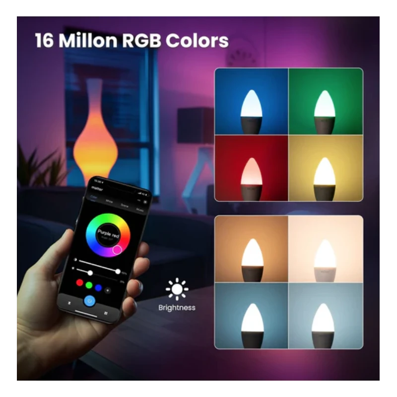 Moes - E14 WIFI Matter Tuya RGB LED bulb