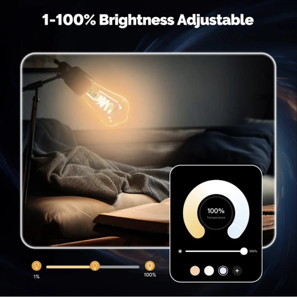 Moes - Edison E27 LED Tuya Matter bulb with colours