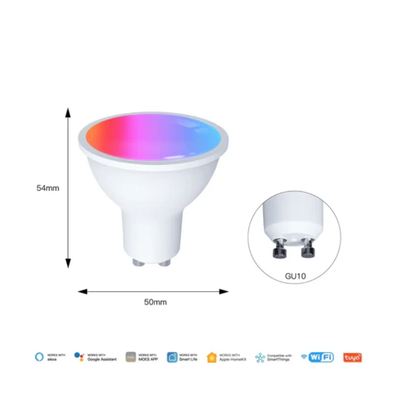 Moes - GU10 WIFI Matter Tuya RGB LED bulb