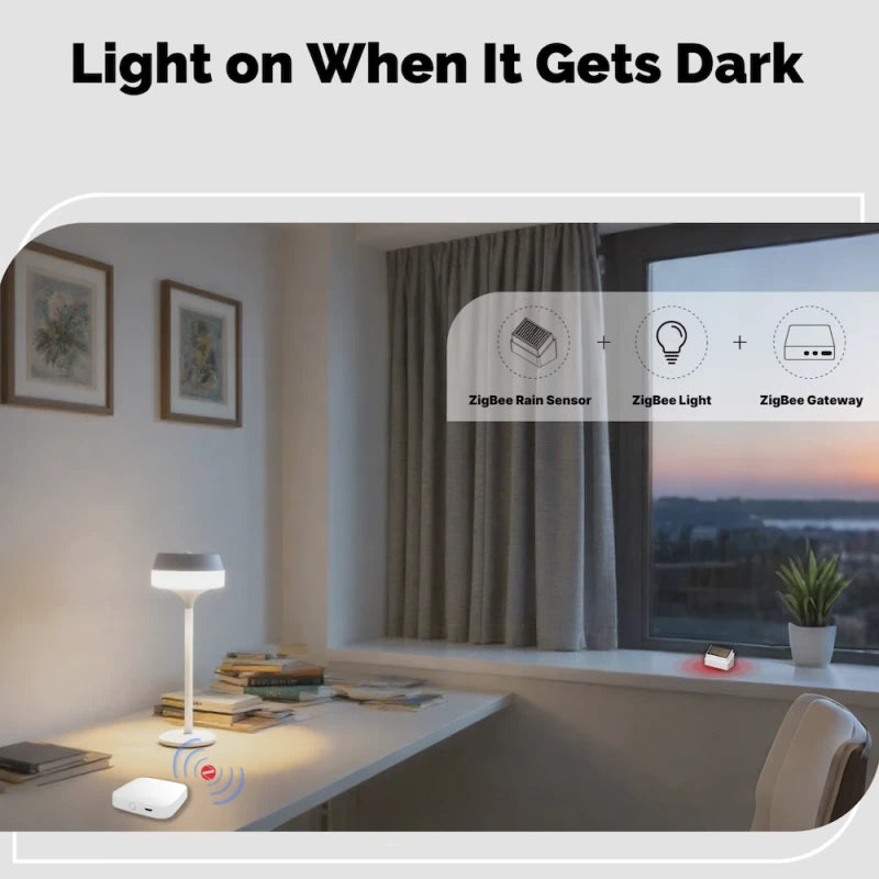 Moes - IPX4-rated Zigbee Tuya rain sensor with solar panel