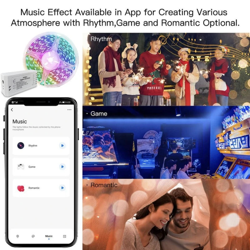 Moes - LED RGB+C+W Zigbee Tuya controller