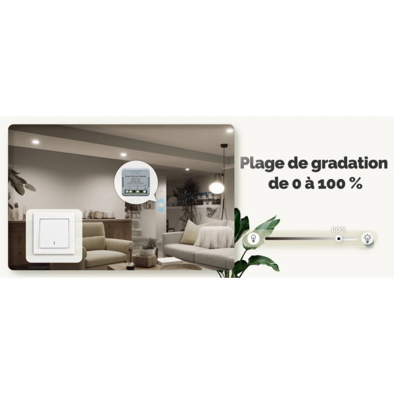 Moes - 1-channel Zigbee Tuya dimmer module MS-105-M