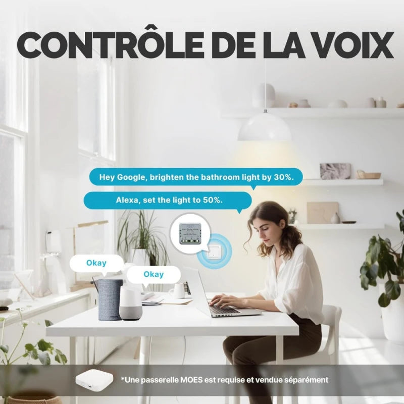 Moes - 1-channel Zigbee Tuya dimmer module MS-105-M