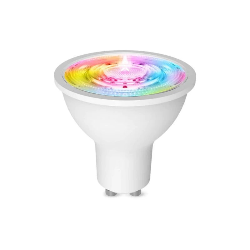 Moes - RGB+WW Zigbee GU10 smart bulb with music synchronization.