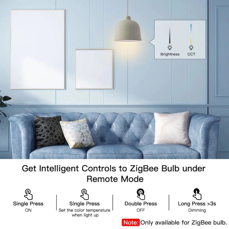 Moes - Zigbee Tuya Smart Button ERS-10TZBVB-AA (Zigbee Doorbell IP55)
