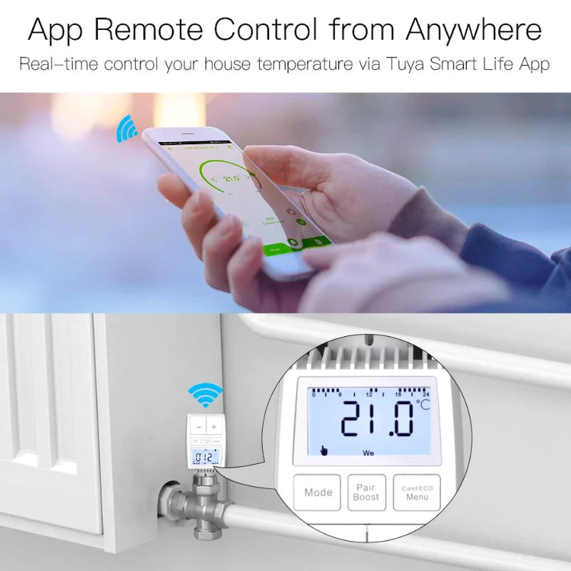 Moes - Zigbee 3.0 radiator valve Tuya TV01-ZB