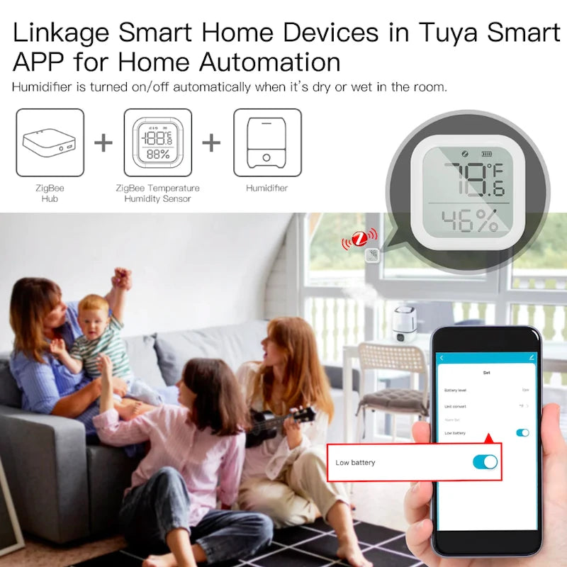 Moes - Zigbee Tuya Temperature and humidity sensor with display