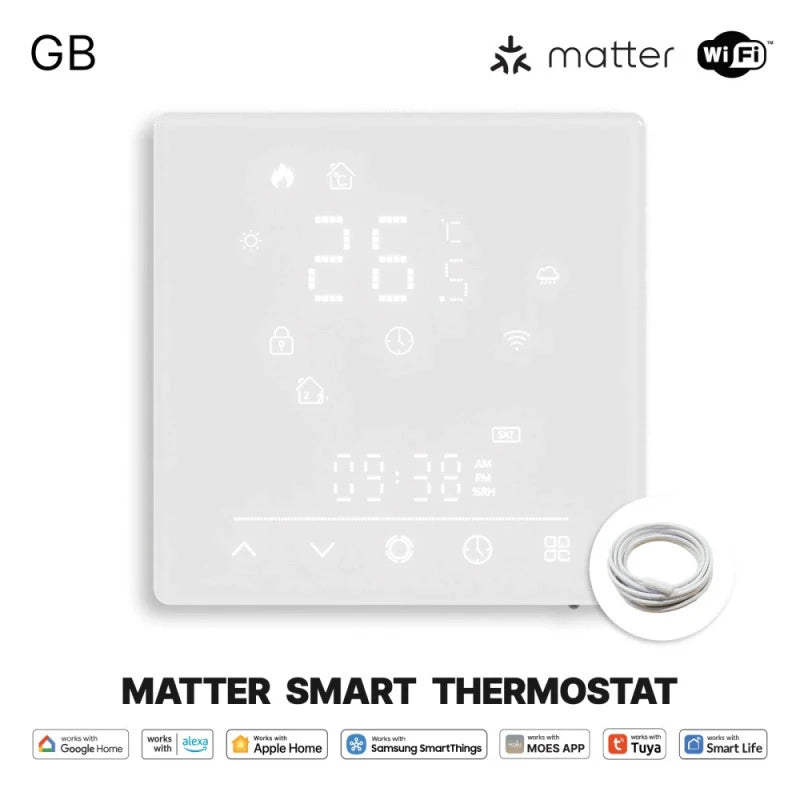 Moes - Matter WIFI Thermostat Electric Floor Heating (White)