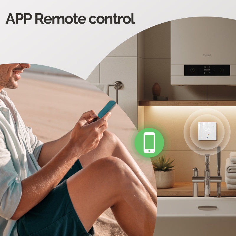 Moes - Tuya Smart Life Zigbee room thermostat on batteries black