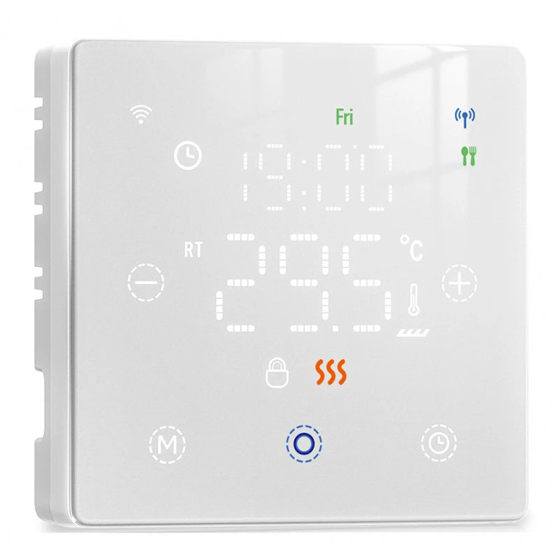 Moes - Zigbee room thermostat on batteries (Tuya Smart Life) White