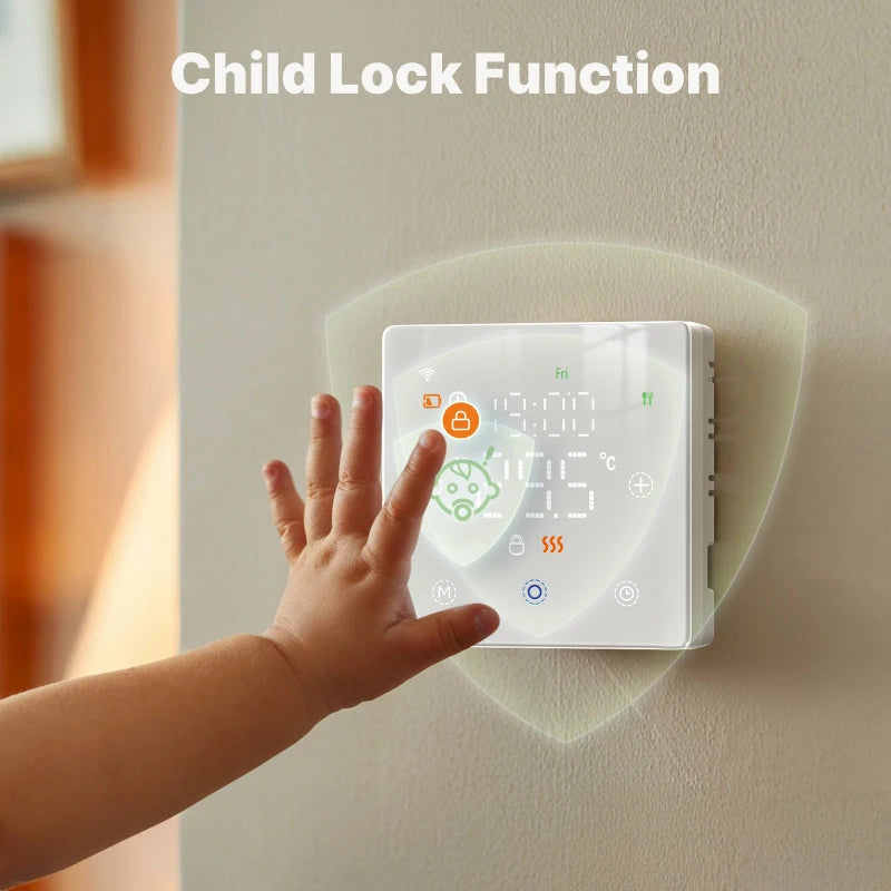 Moes - Zigbee room thermostat on batteries (Tuya Smart Life) White