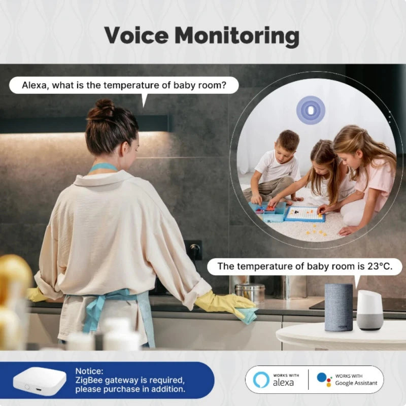 Moes - Tuya Zigbee temperature and humidity sensor