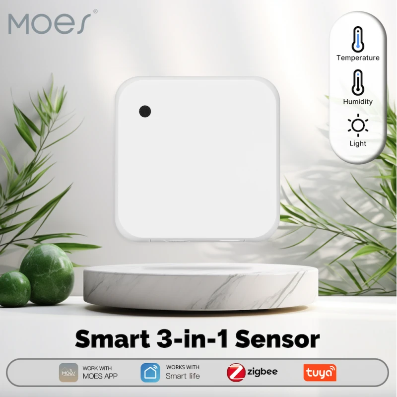 Moes - Tuya Zigbee temperature, humidity and light sensor
