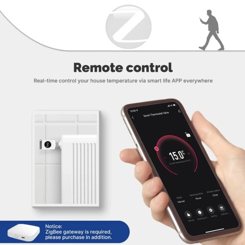 Moes - Zigbee 3.0 radiator valve Tuya ZTRV-801-MS