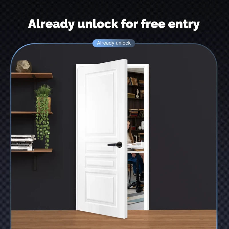 Moes - Zigbee Tuya door handle lock with fingerprint recognition