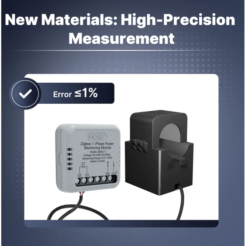Moes - Zigbee module Tuya, single-phase energy monitoring