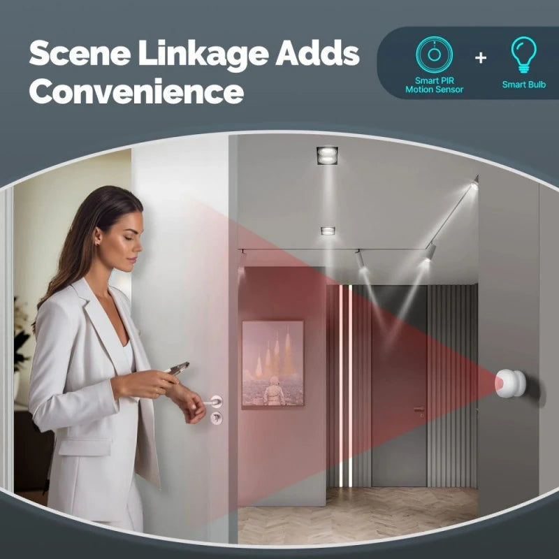 Moes - Zigbee motion detector + Magnetic base (ZSS-S01-PIR-C-MS)