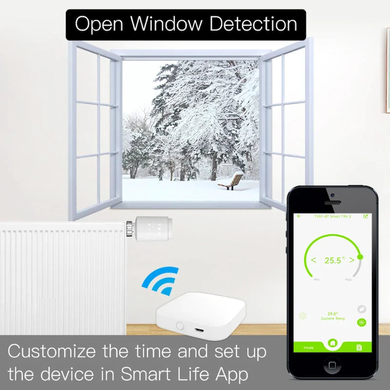 Moes - Zigbee radiator valve Tuya - ZTRV-ZX-TV02-EN