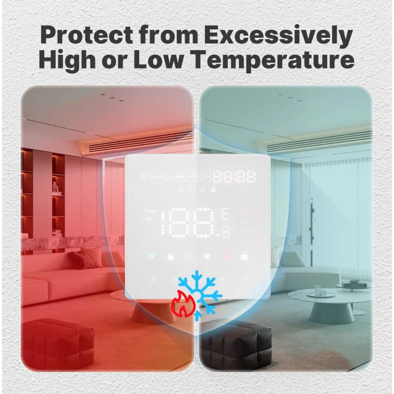 Moes - Zigbee thermostat for water heater / gas boiler (white)