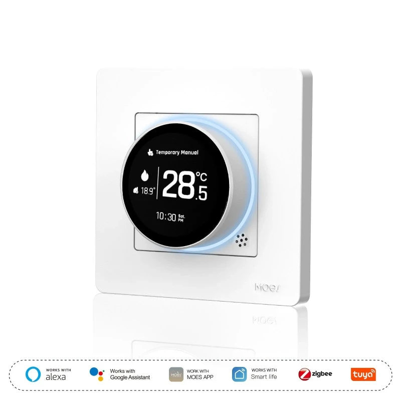 Moes - Zigbee Thermostat Water/Gas Boiler (White)