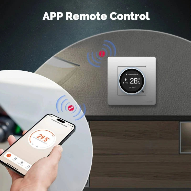 Moes - Zigbee Thermostat Water/Gas Boiler (White)