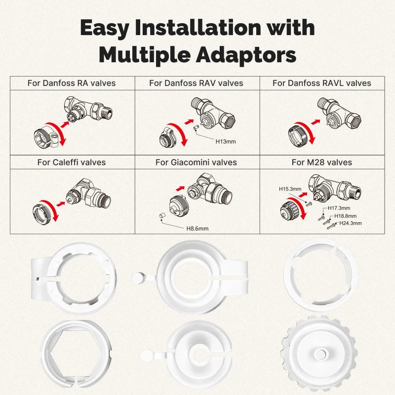 Moes - Zigbee Thermostatic Valve Tuya Smart Life ZTRV-S01