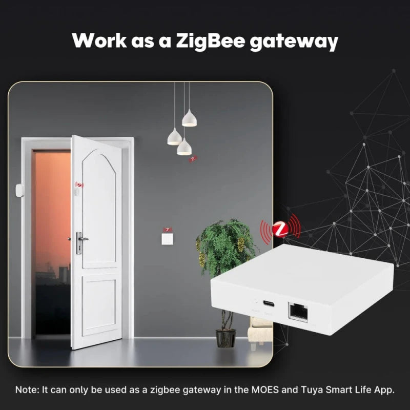Moes - Zigbee Tuya + Matter over Thread Hub (Ethernet) MZHUB-MS
