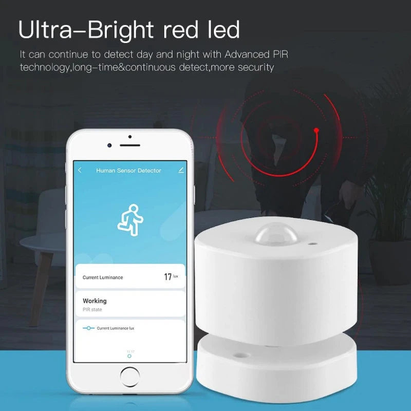 Moes - Zigbee Tuya motion + light sensor + rot bracket