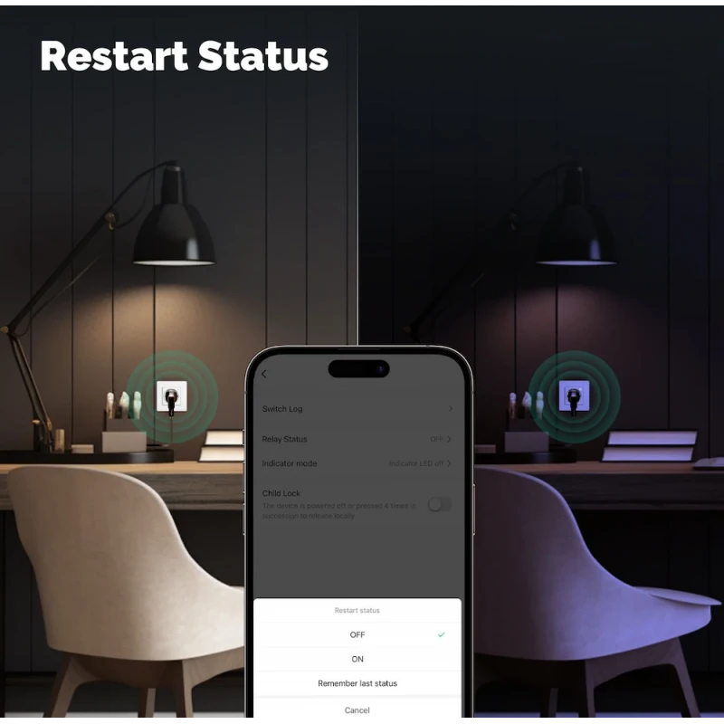 Moes - 16A Zigbee Wall Plug + power meter (Europe format)