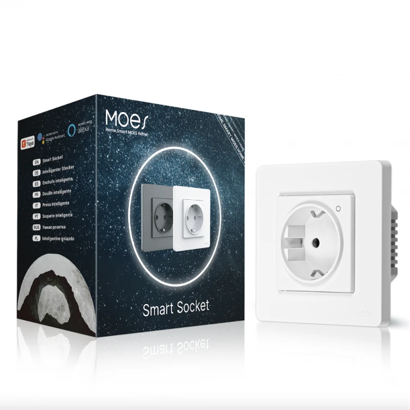 Moes - 16A Zigbee Wall Plug + power meter (Europe format) – Smart Home