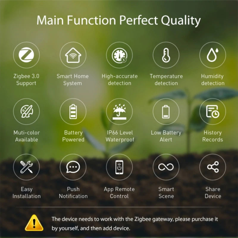 Neo - Zigbee Tuya soil sensor (temperature and humidity) NAS-STH01B