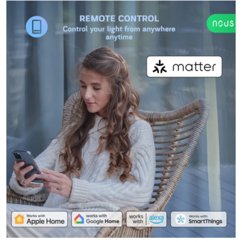 Nous - 2 λάμπες GU10 Matter WIFI χρώμα P8-2