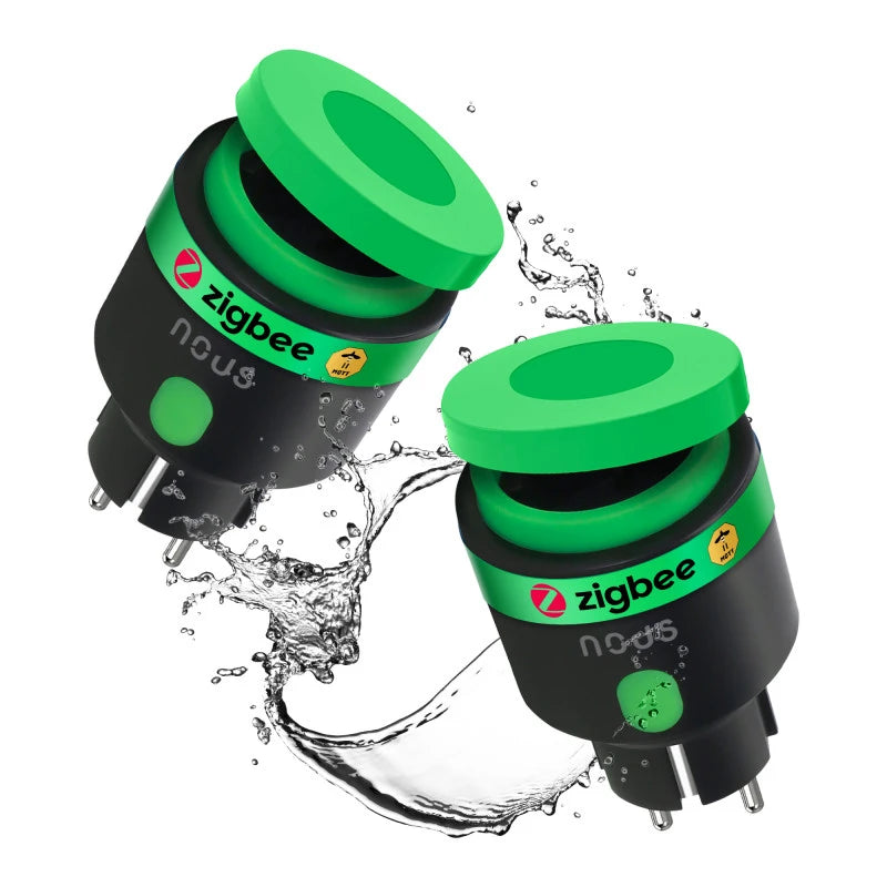 Nous - 2x Zigbee Tuya outdoor Plug Schuko Version A6Z-2