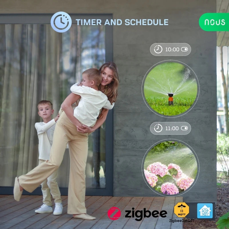 Nous - 2x Zigbee Tuya outdoor Plug Schuko Version A6Z-2