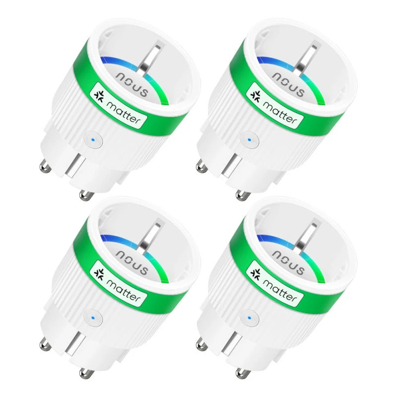 Nous - 4x Matter Smart Plug + Energy Metering A8M-4