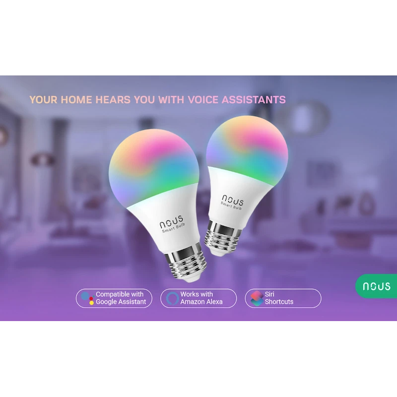 Nous - 4x Zigbee 3.0 smart bulb compatible Tuya & Zigbee2Mqtt P3Z-4