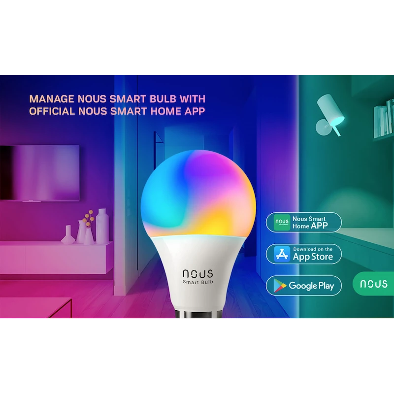 Nous - 4x Zigbee 3.0 smart bulb compatible Tuya & Zigbee2Mqtt P3Z-4