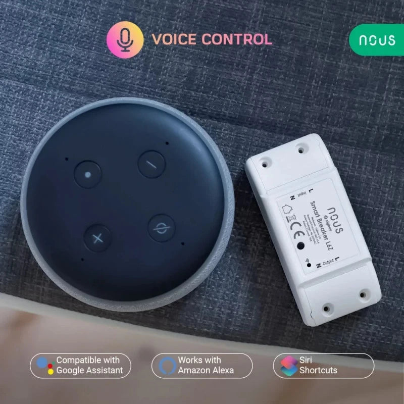 Nous - 4x Zigbee Tuya ON/OFF smart module 10A 1 channel L6Z-4